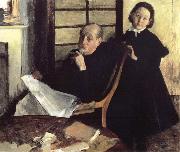 Edgar Degas Henri de Gas et sa niece Lucy oil painting